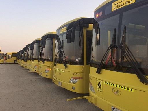 مع انطلاقة الفصل الثاني غداً .. أسطول من 25 ألف حافلة لنقل طلاب 18 ألف مدرسة في جميع المناطق