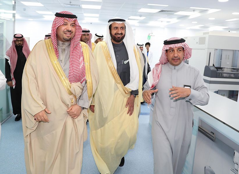 سمو الأمير فيصل بن خالد بن سلطان يدشن المختبر الإقليمي بصحة الشمالية بتكلفه 67 مليون ريال