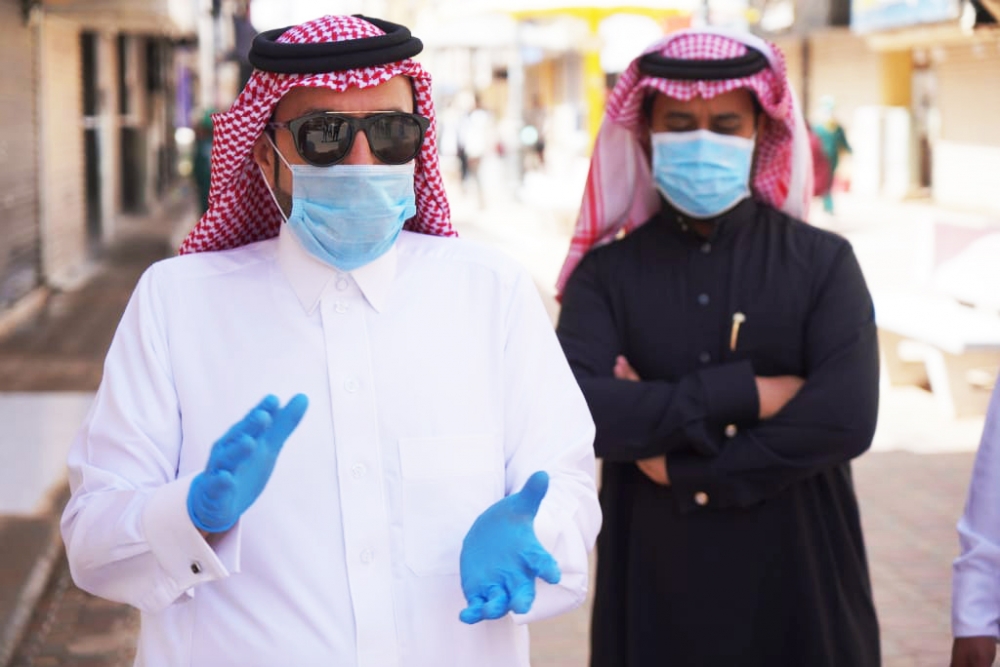 أمين أمانة الحدود الشمالية من الميدان شكراً للجميع .. وأتمنى الألتزام بمايصدر من ارشادات