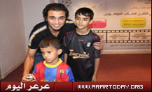 حارس نادي النصر والمنتخب السعودي عبدالله العنزي يزور ملتقى الموهوبون