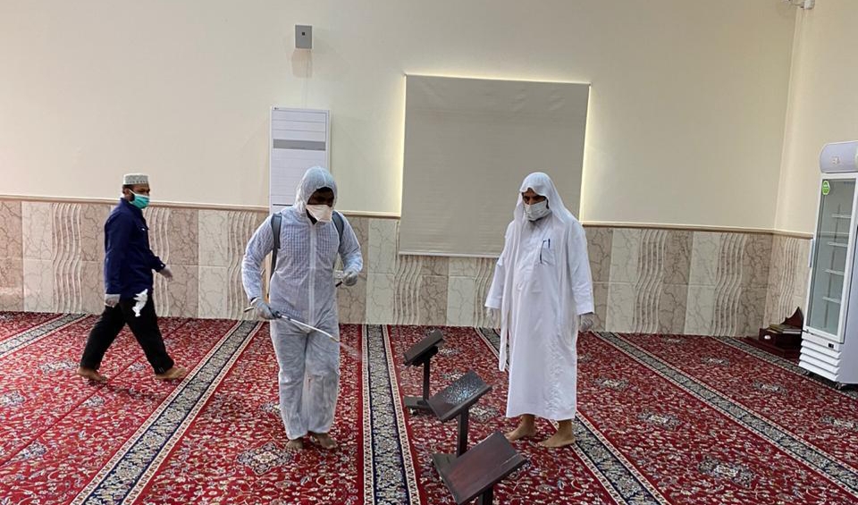 فرع الشؤون الإسلامية في الحدود الشمالية يبدأ التجهيز لإستئناف الصلوات في مساجد وجوامع المنطقة