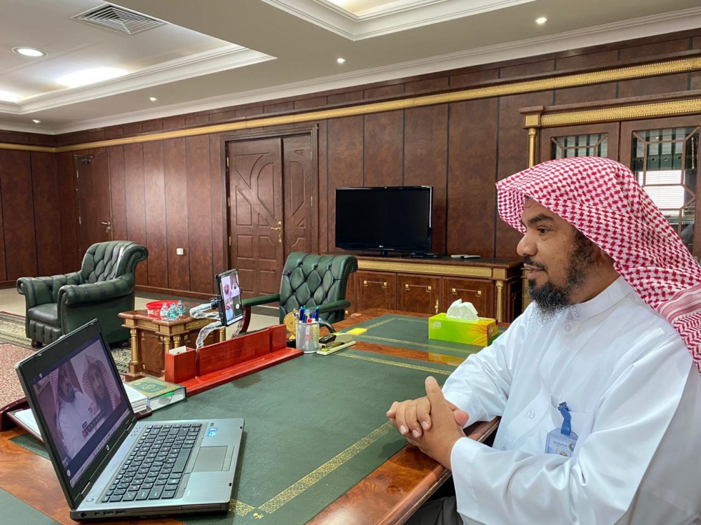 فرع الأمر بالمعروف بمنطقة الحدود الشمالية يجري مقابلات مستحقي الترقية عن بُعد