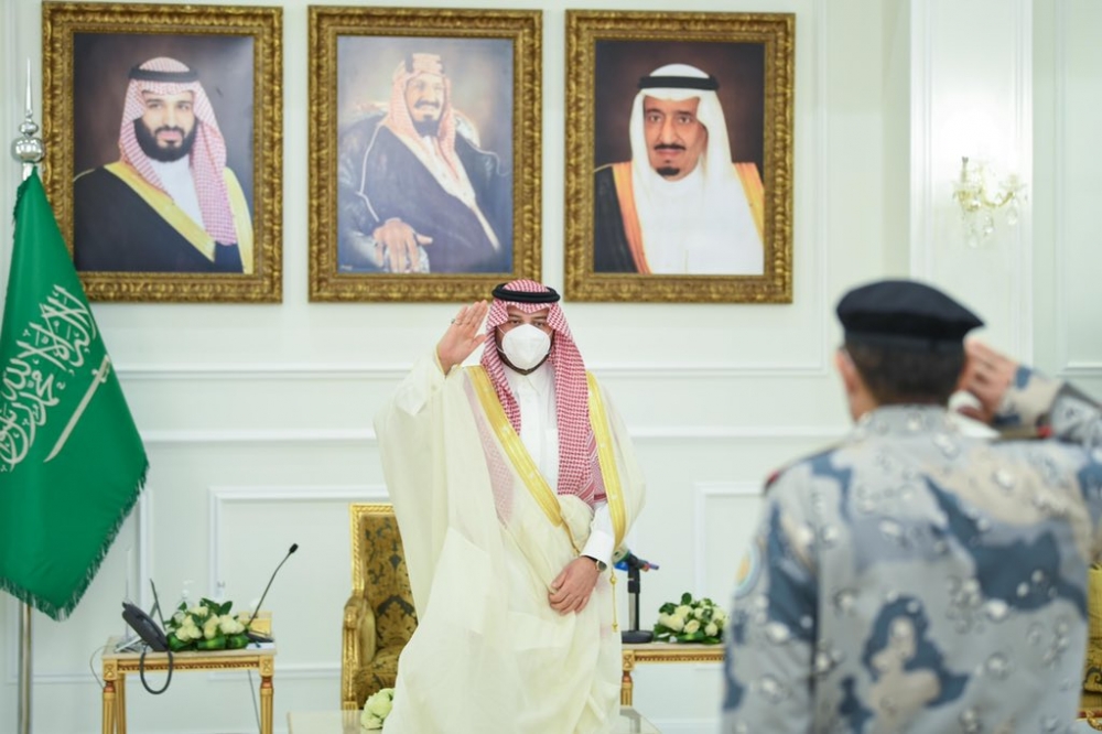 سمو أمير الحدود الشمالية يستقبل القيادات الأمنية بالمنطقة بمناسبة عيد الأضحى المبارك
