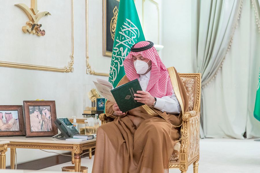 سمو أمير الحدود الشمالية يستقبل مدير المعهد السعودي التقني للتعدين