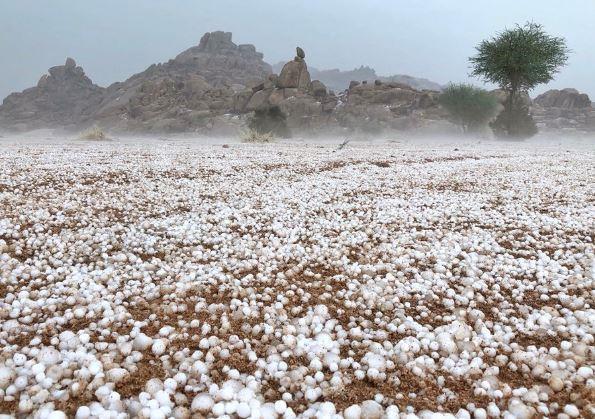 الحصيني : أمطار متفاوتة وحبات برد تستمر حتى يوم الغد على أجزاء من هذه المناطق