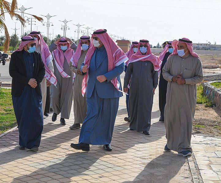 سمو أمير منطقة الحدود الشمالية يتفقد مركز طلعة التمياط