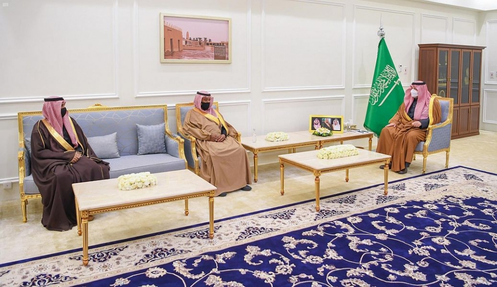 سمو أمير منطقة الحدود الشمالية يستقبل مدير فرع إدارة المجاهدين بالحدود الشمالية