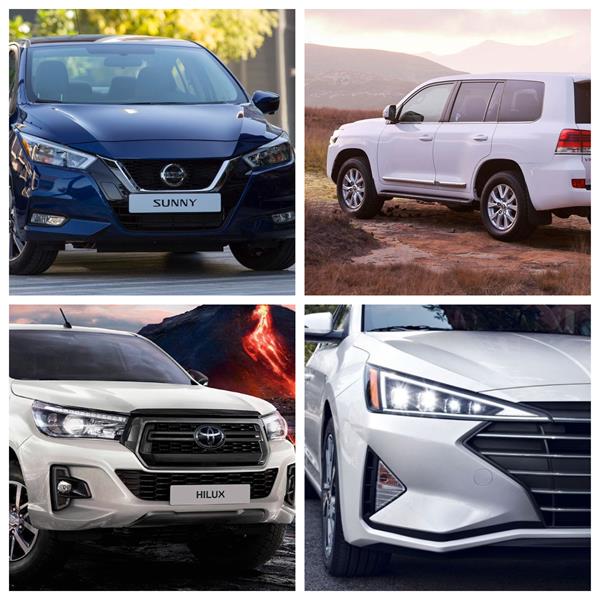 أكثر 10 سيارات مبيعاً في دول الخليج خلال 2020