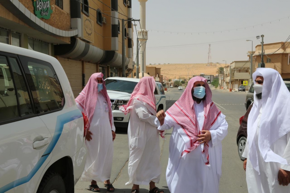 مدير عام فرع هيئة الأمر بالمعروف في القصيم يزور هيئة محافظة الشماسية ويتفقد العمل الميداني