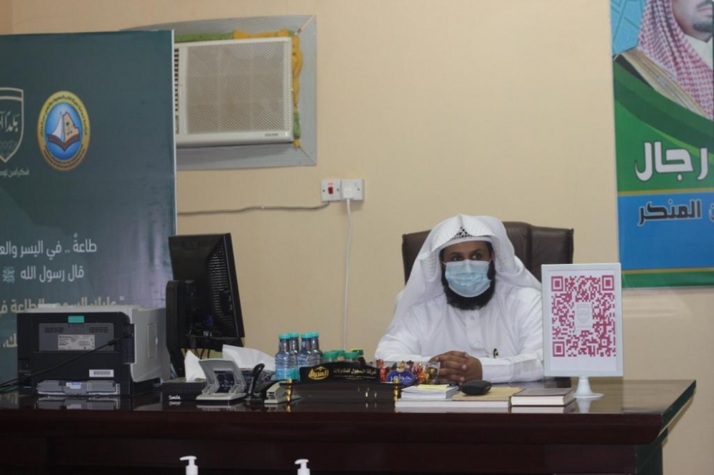 مدير فرع هيئة الأمر بالمعروف بالحدود الشمالية المكلف يقوم بجولة تفقدية على هيئة محافظة العويقيلة