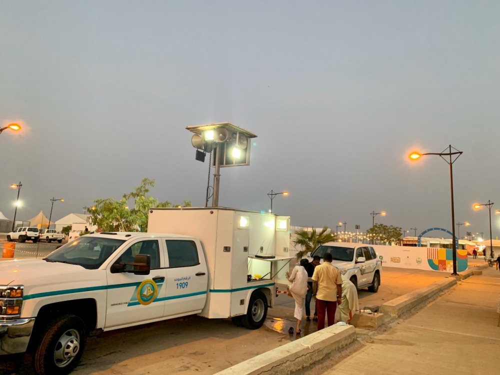 هيئة الأمر بالمعروف بمدينة بريدة توفر مصلى متنقلاً في مهرجان صيف بريدة