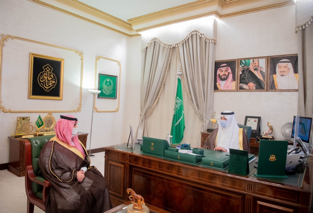 سمو أمير الحدود الشمالية يستقبل وكيل الإمارة للشؤون الأمنية