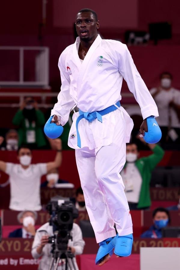 السعودية تنال ميدالية فضية باولمبياد طوكيو بلعبة الكارتية عبر لاعبها طارق حامدي