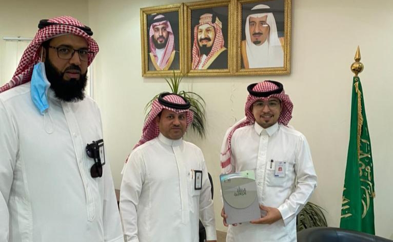 مدير وحدة الحماية الاسرية يقوم بزيارة لفرع هئية حقوق الانسان بالحدود الشمالية