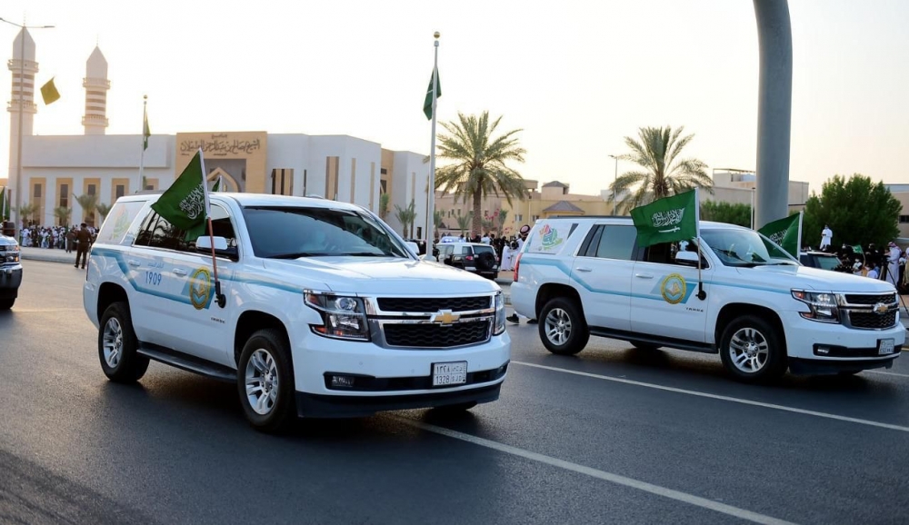 فرع هيئة الأمر بالمعروف بمنطقة القصيم يشارك بمسيرة اليوم الوطني91