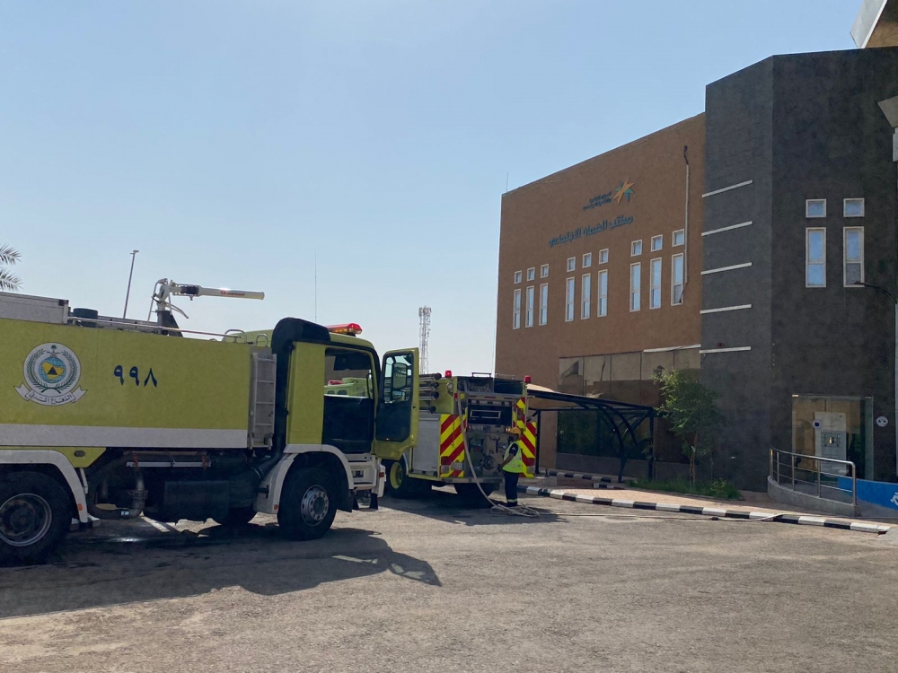 تنفيذ خطة حريق افتراضية بالضمان الإجتماعي بعرعر