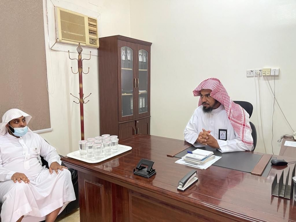 مدير عام فرع هيئة الأمر بالمعروف بالقصيم يقوم بزيارة تفقدية لمركز هيئة دخنة