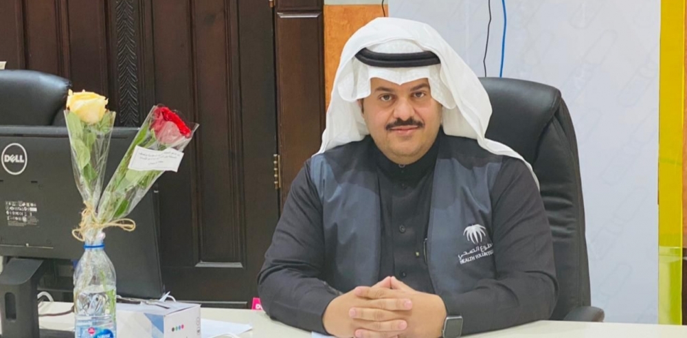 الأستاذ : إبراهيم طويرش العنزي يتلقى شهادة شكر وتقدير من مدير مركز التطوع الصحي بوزارة الصحة