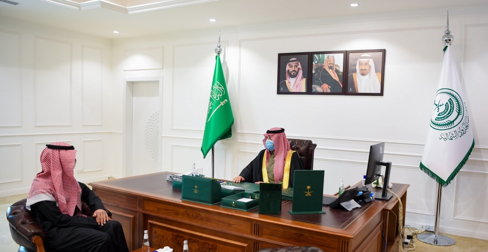 سمو أمير الحدود الشمالية يستقبل ممثل محمية الإمام تركي بن عبدالله الملكية