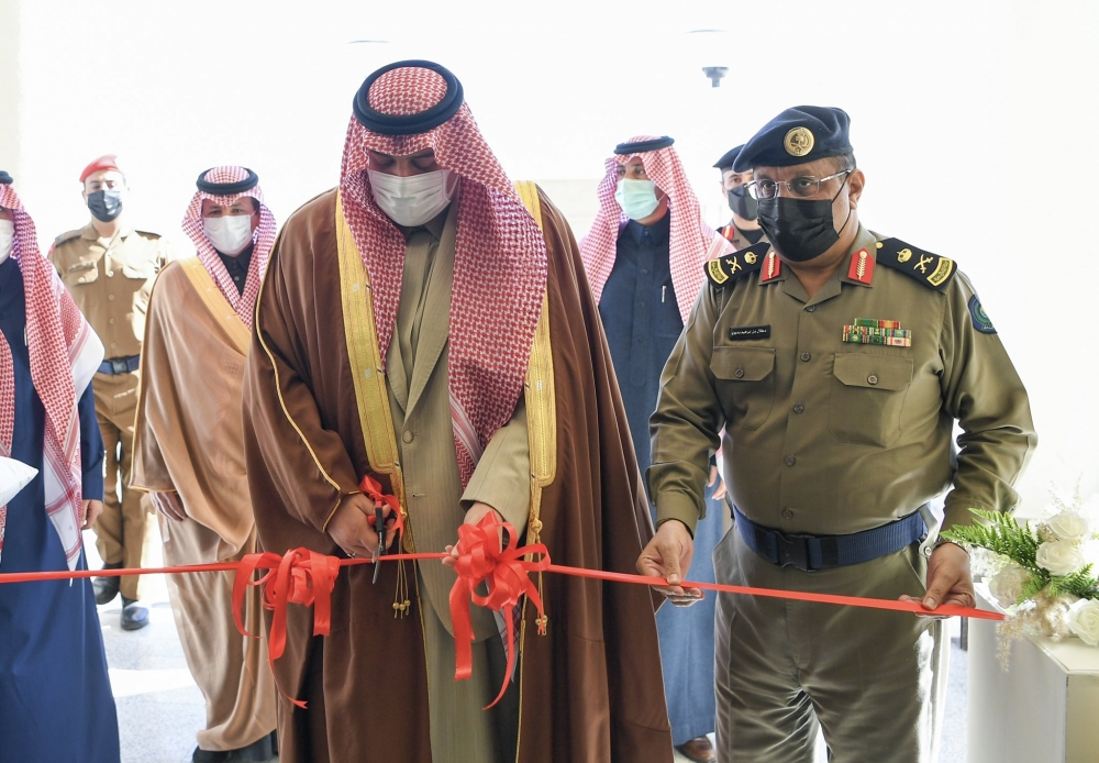 سمو أمير منطقة الحدود الشمالية يفتتح مبنى إدارة الدفاع المدني بقرية المركوز