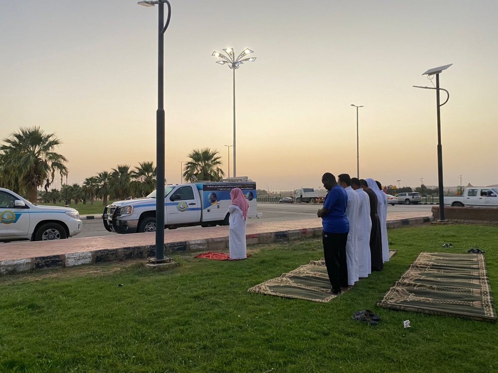 فرع هيئة الأمر بالمعروف بمنطقة الحدود الشمالية يفعِّل المصلى المتنقل بمدينة عرعر