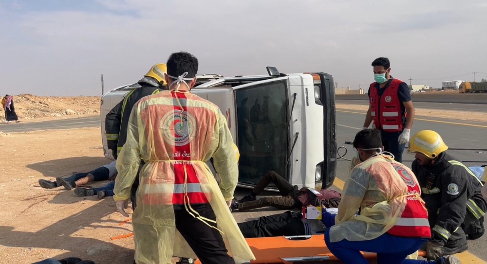 الهلال الأحمر بالحدود الشمالية يينفذ