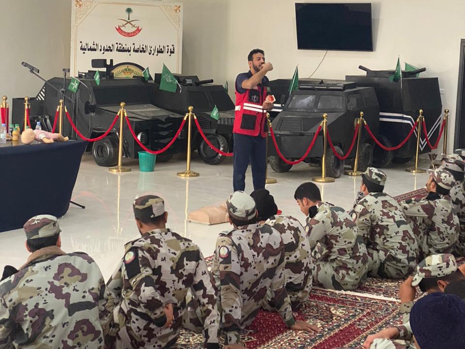 فرع هيئة الهلال الأحمر السعودي بمنطقة الحدود الشمالية يقيم مبادرة