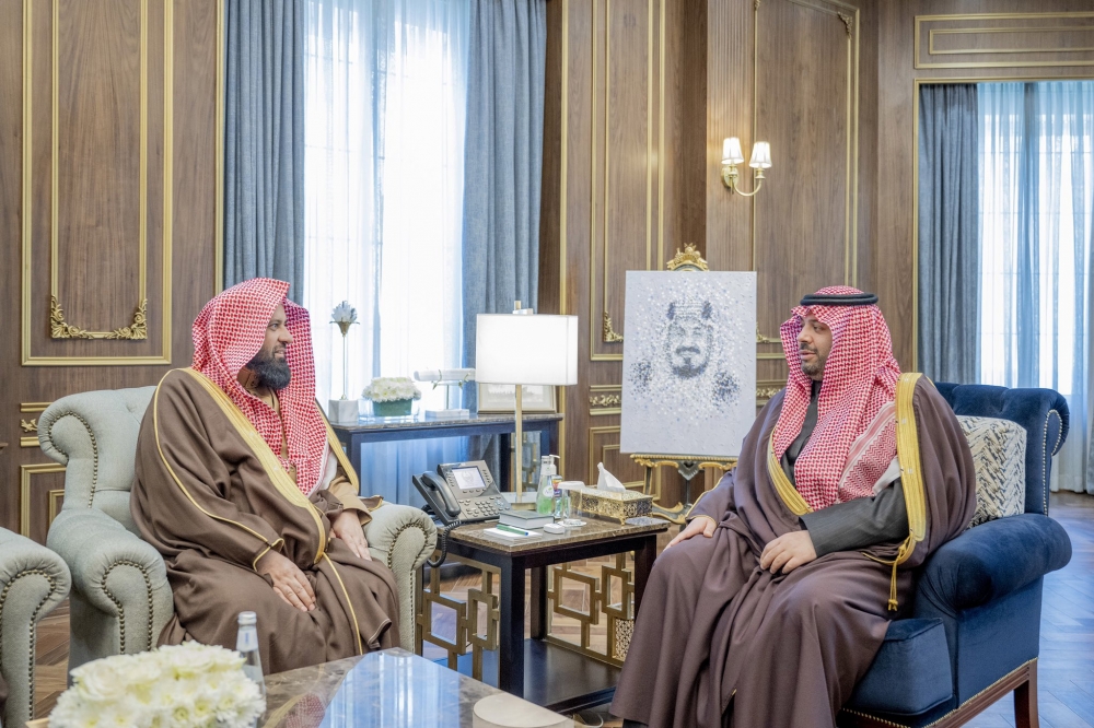 سمو أمير الحدود الشمالية يستقبل الرئيس العام لهيئة الأمر بالمعروف والنهي عن المنكر