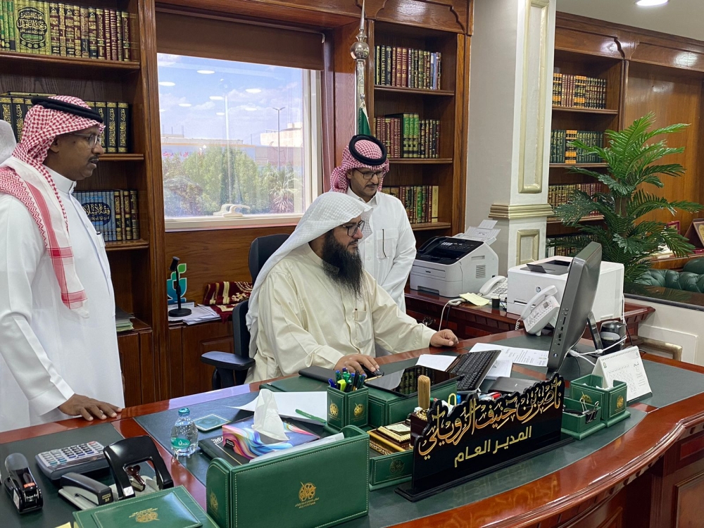 مدير فرع الشؤون الإسلامية بالحدود الشمالية يدشن منصة (تراسل)