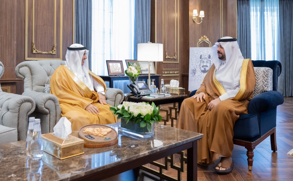 الأمير فيصل بن خالد يستقبل رئيس جامعة الحدود الشمالية المكلف