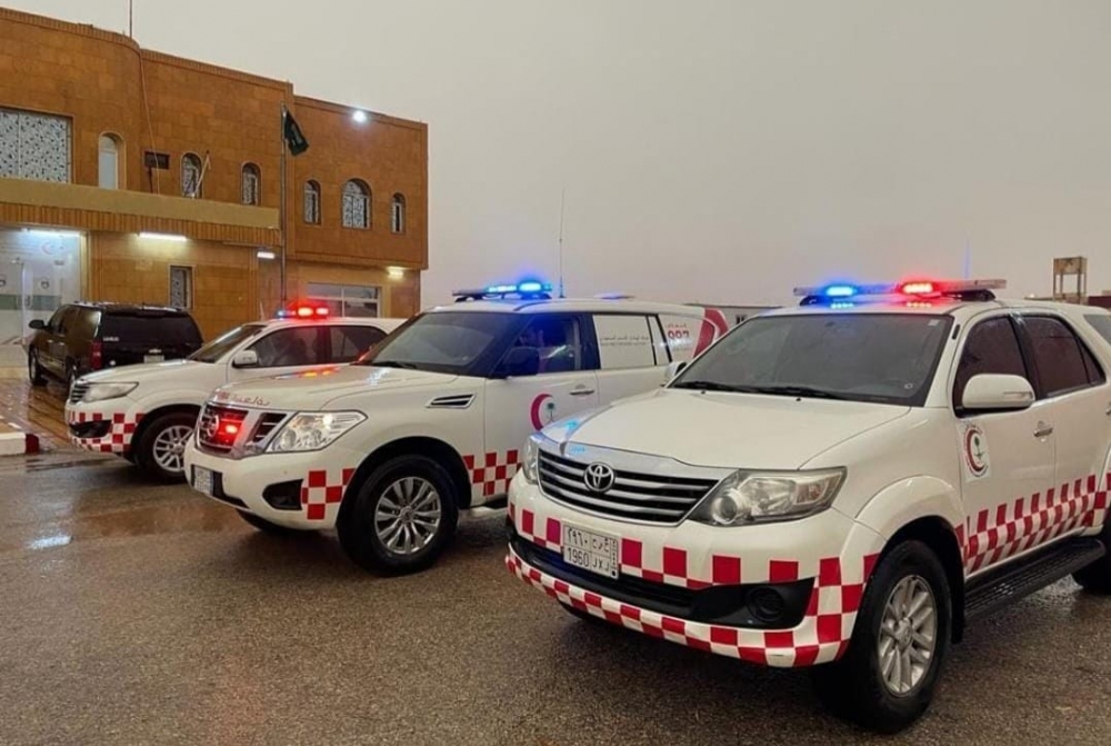 الهلال الأحمر بالحدود الشمالية يرفع مستوى الجاهزية تجاوباً للتحذيرات الجوية