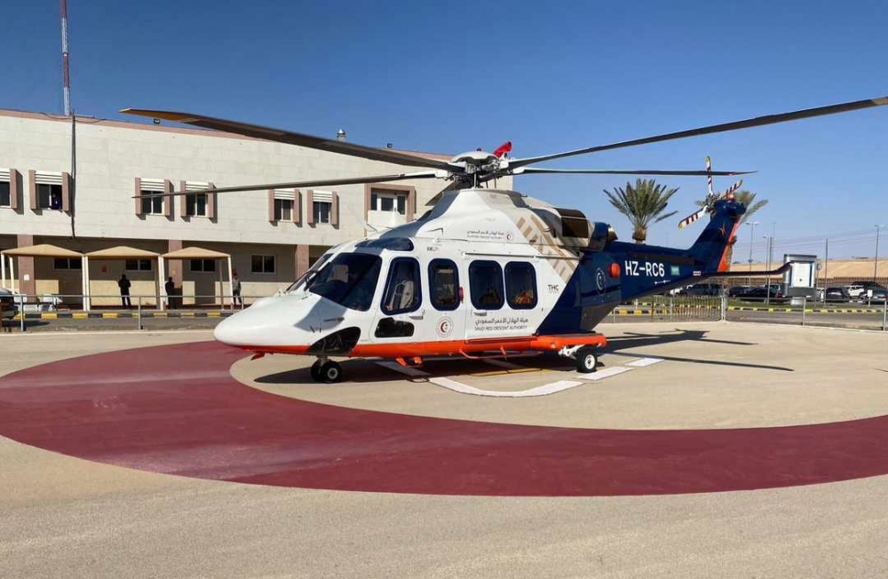 تجمع الحدود الشمالية الصحي ينفذ فرضية استقبال حالة نقلت بواسطة طائرة الإسعاف الجوي بالتعاون مع عدد من الجهات