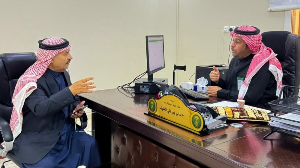 مدير فرع وزارة البيئة والمياه والزراعة بالحدود الشمالية يباشر أعماله من مكتب محافظة طريف