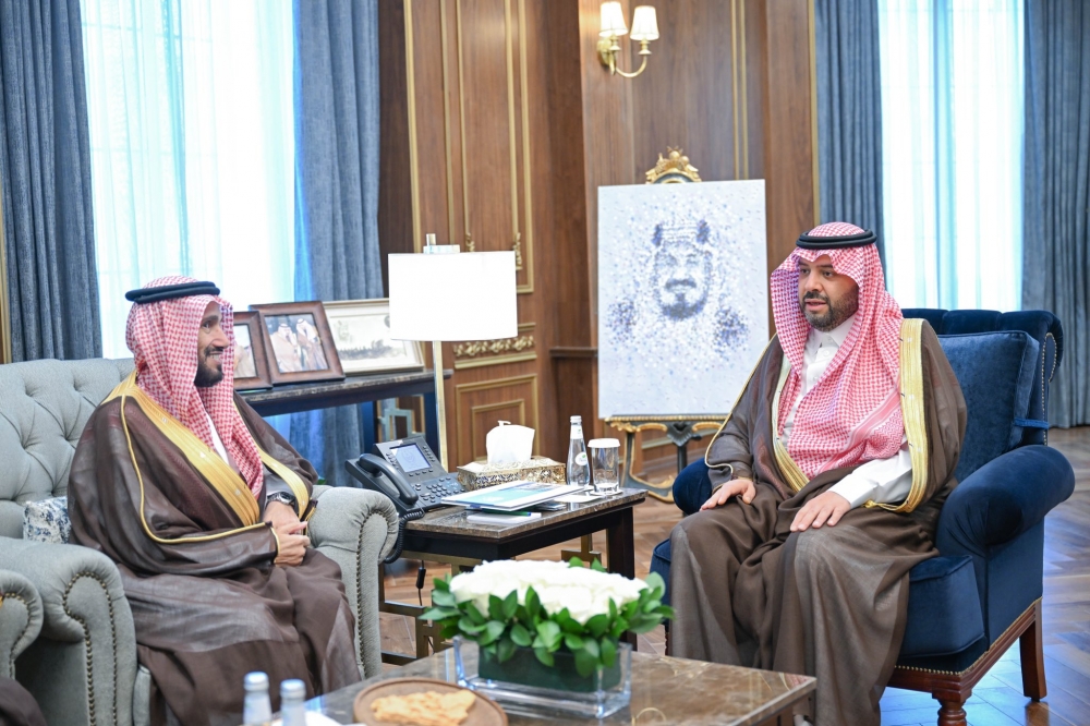 سمو أمير الحدود الشمالية يستقبل رئيس المجلس التأسيسي لقطاع الشمال الصحي