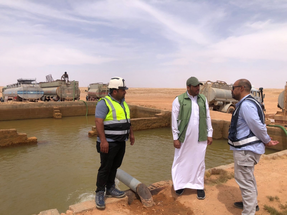 مدير فرع وزارة البيئة والمياه والزراعة بالحدود الشمالية يتفقد موارد البادية بمركز حزم الجلاميد