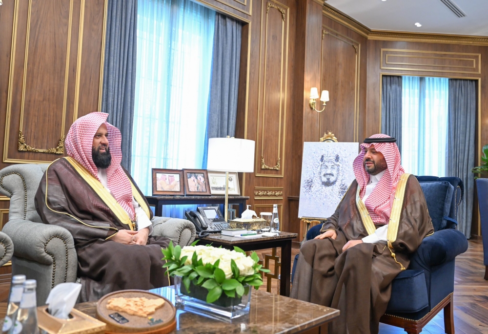 سمو أمير منطقة الحدود الشمالية يستقبل الرئيس العام لهيئة الأمر بالمعروف والنهي عن المنكر ويشهد اتفاقية تعاون