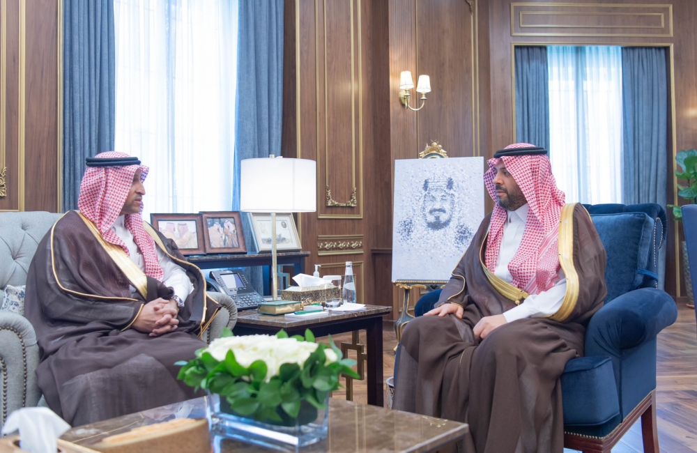 سمو أمير منطقة الحدود الشمالية يستقبل الرئيس التنفيذي لبنك التنمية الاجتماعية