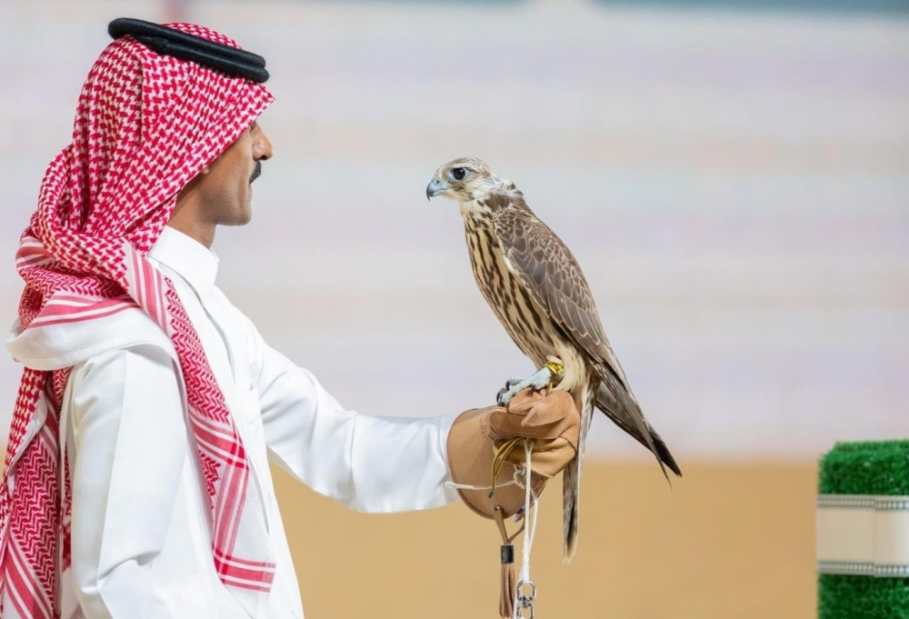 بيع صقرين بـ 170 ألف ريال في الليلة الأولى لمنصة المزاد الدولي لمزارع إنتاج الصقور