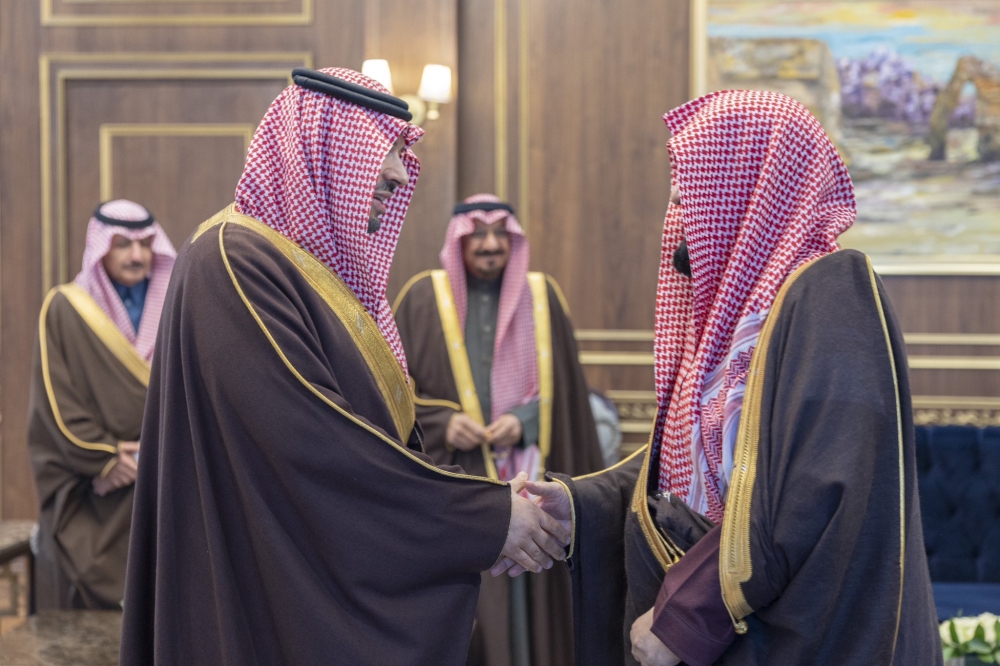 سمو أمير منطقة الحدود الشمالية يستقبل الرئيس العام لهيئة الأمر بالمعروف والنهي عن المنكر