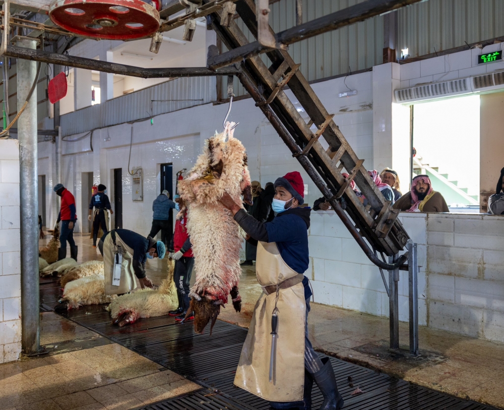 فرع وزارة البيئة والمياه والزراعة بمنطقة الحدود الشمالية يكثف الرقابة على الأسواق والمسالخ استعداداً لعيد الفطر