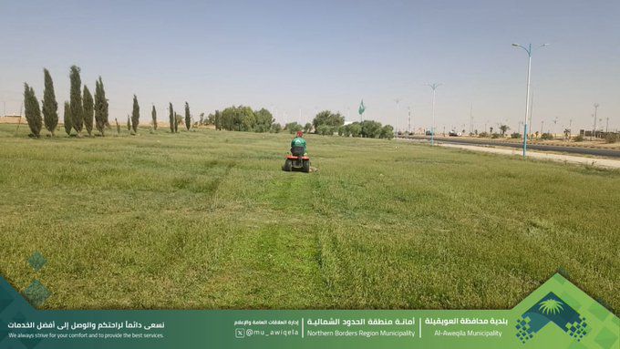 بلدية العويقيلة تكثف جهودها في النظافة العامة وتجميل المنتزهات