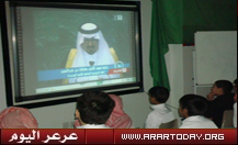 متوسطة سلمان الفارسي تعرض فيلم وثائقي عن ولي العهد رحمه الله ( صور )